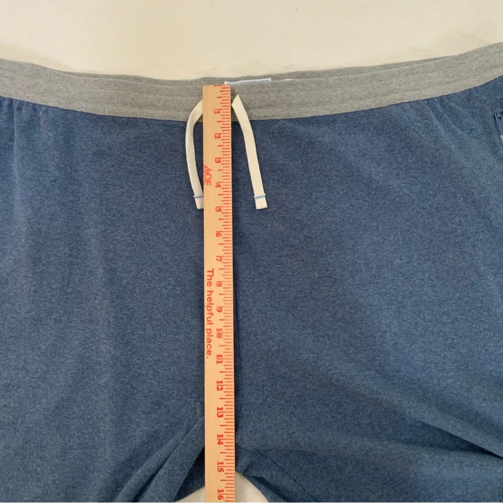 Southern Tide Sweatshorts Backrush Heather Lounge Shorts Blue XXL Pockets New
